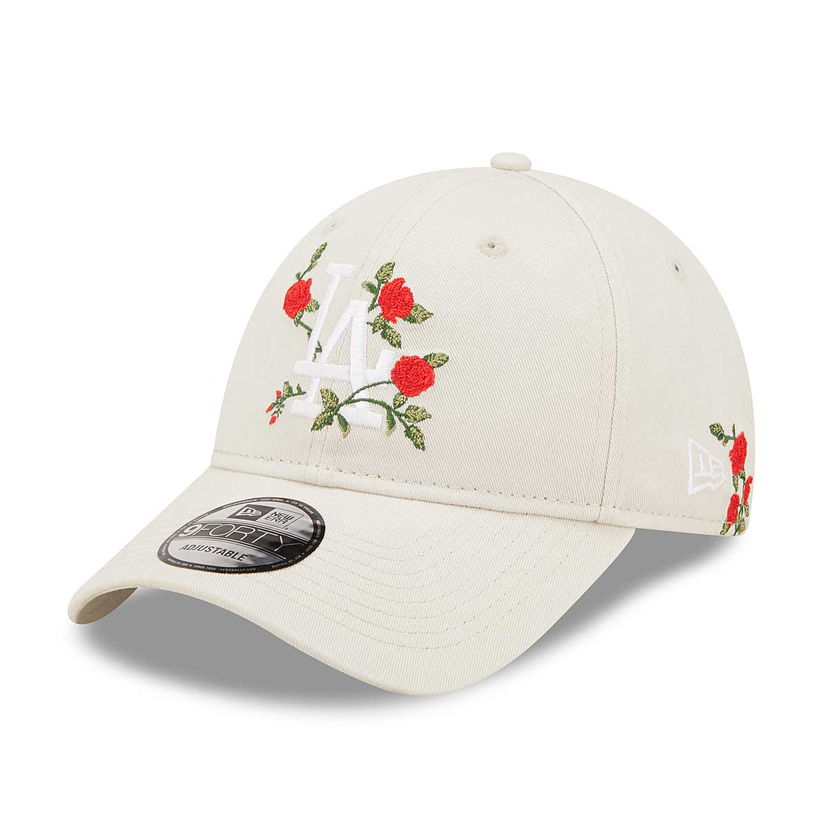 Keps New Era Los Angeles Dodgers 9FORTY Flower Adjustable Cap Beige | 60298812