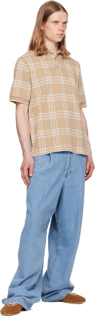 Polotröja Burberry Burberry Check Cotton Polo Beige | 8110102, 3