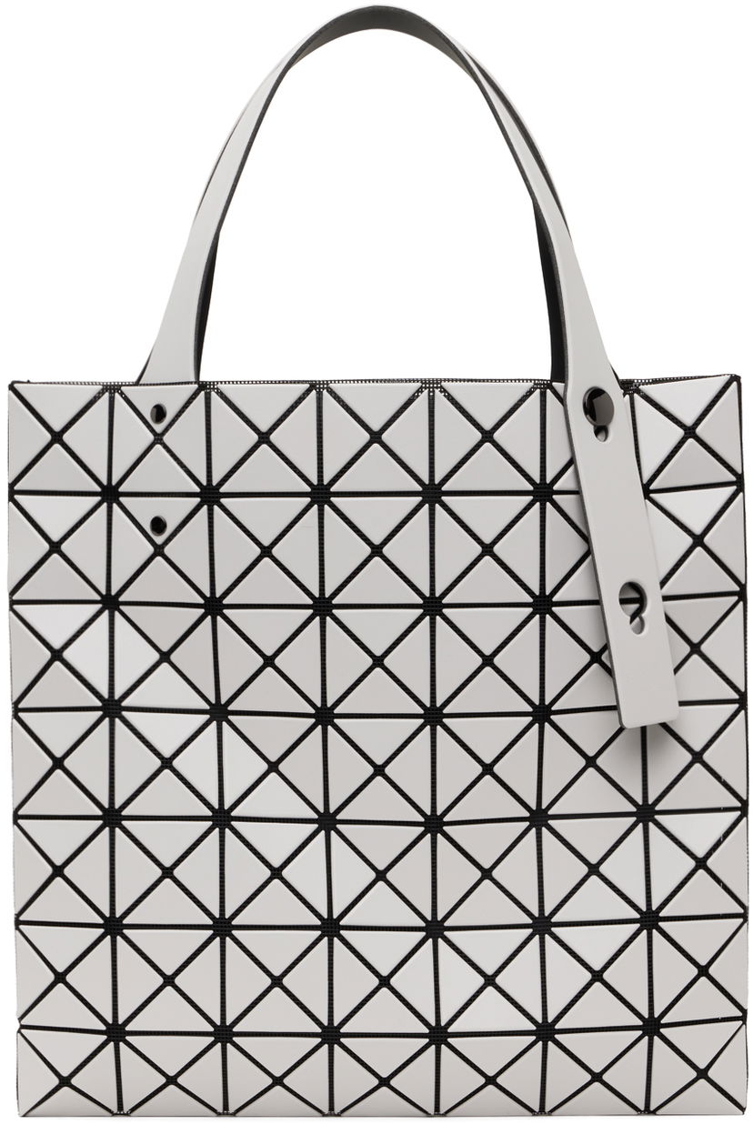 Tygpåse BAO BAO ISSEY MIYAKE Geometric Pattern Tote Bag Grå | BB48AG507