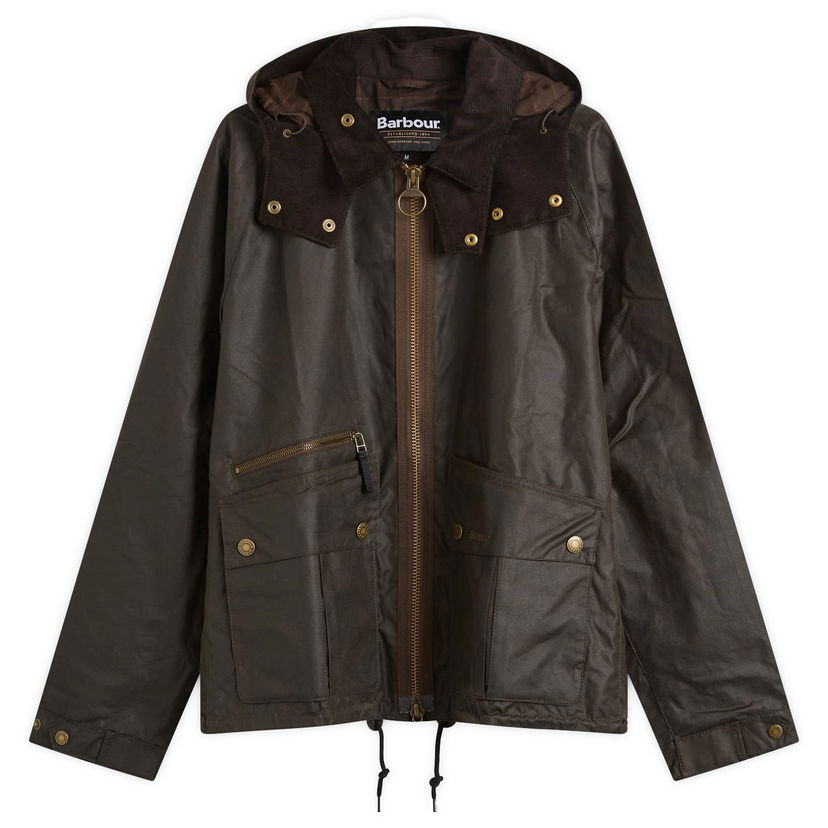 Jacka Barbour Re-Engineered Bardon Spey Wax Jacket, Size Large Grön | MWX2482OL71