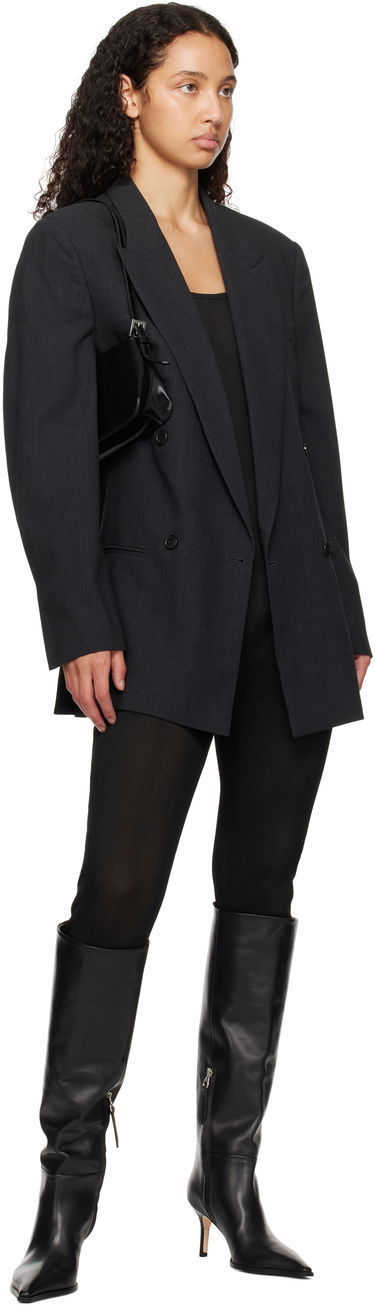 Kläder Aeyde Aeyde Tula Leather Tall Boots Svart | A11-KB-TULP75ST95-FW24-800-001, 4