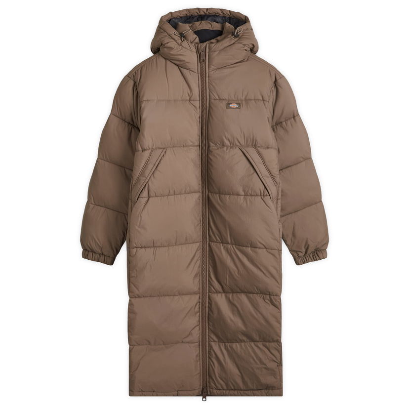 Rockar Dickies Alatna Long Puffer Coat Brun | DK0A4XR9-900