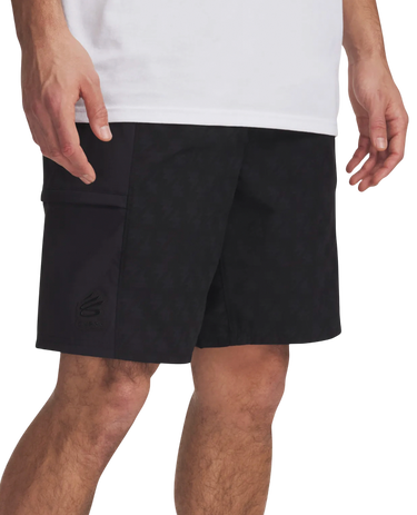 Shorts Under Armour Curry Woven Short Svart | 1390347-001, 0