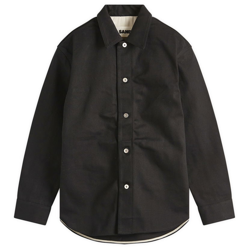 Skjorta Jil Sander Jil Sander Denim Overshirt, Size Large Svart | J23DL0101-J45288-001