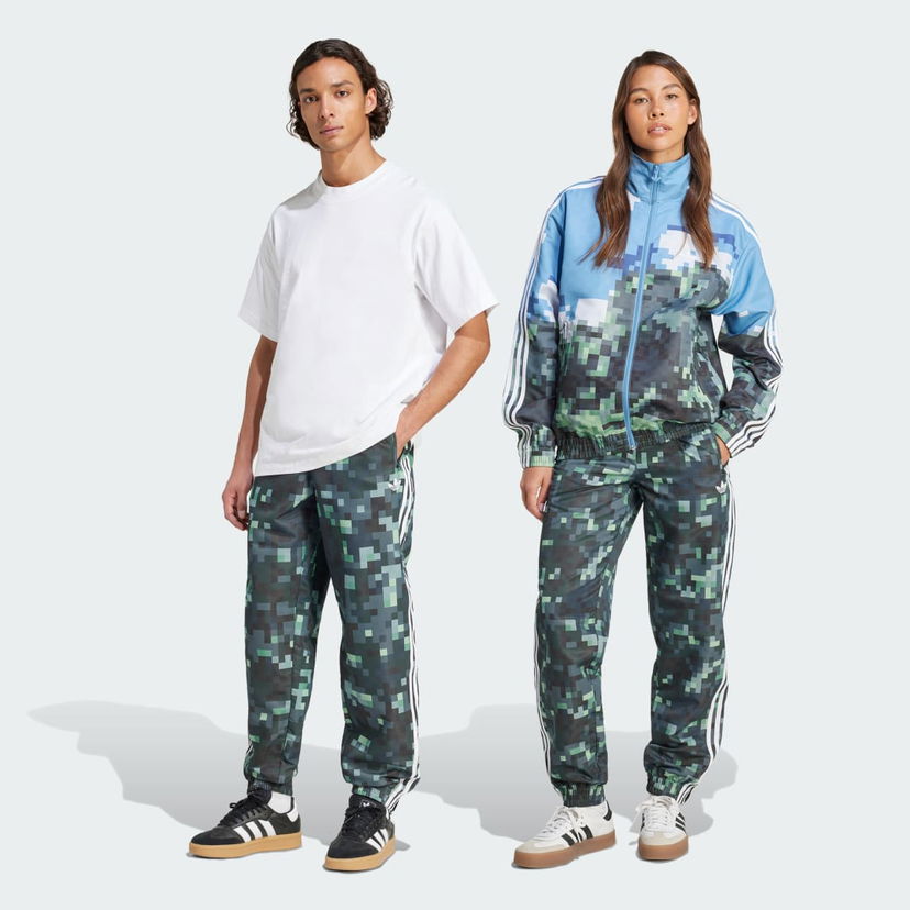 Träningsoverall adidas Originals Originals x Minecraft Pixelated Camo Track Pants Grön | JZ9922
