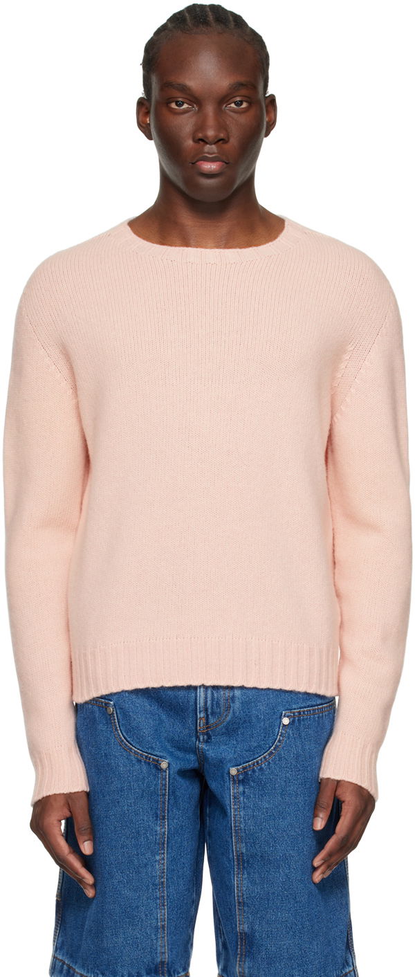 Sweater Palm Angels Embroidered Sweater Rosa | PMHE027C99KNI0013001