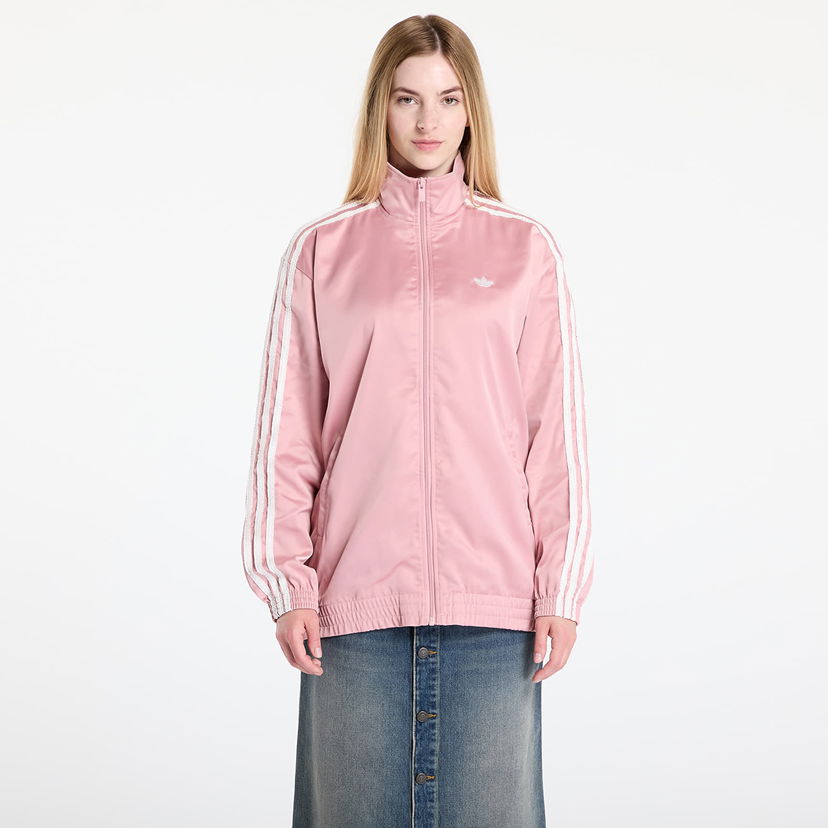 Jacka adidas Originals adidas Originals Satin Firebird Track Top Ruffle Rosa | KC8812