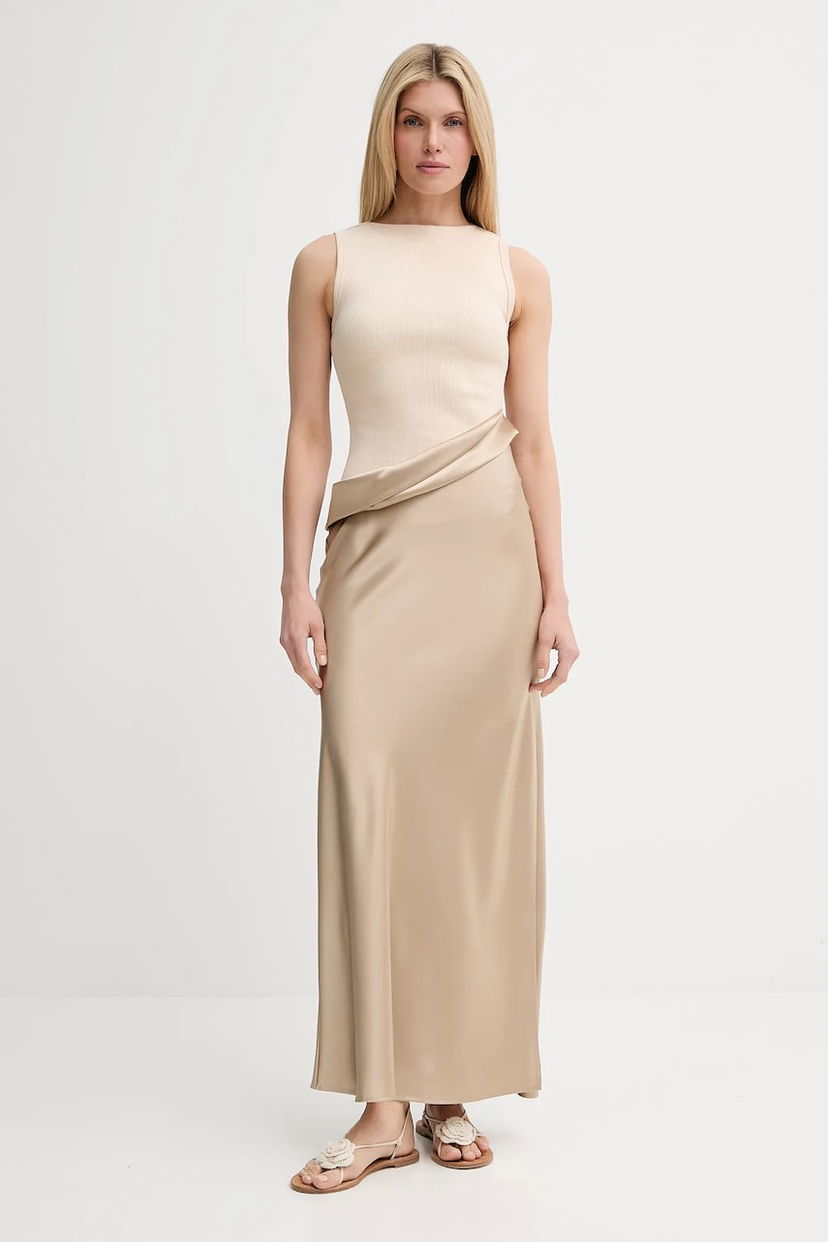 Kjol Nanushka Nanushka COBEE Maxi Skirt Beige | NW25SSDR21175