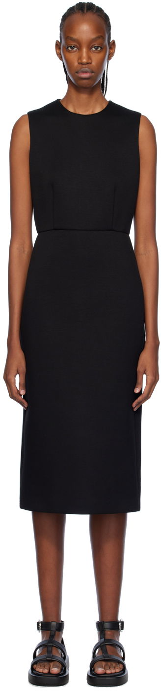 Klä Max Mara Max Mara Maremar Sleeveless Midi Dress Svart | 2419621021600 MM13074