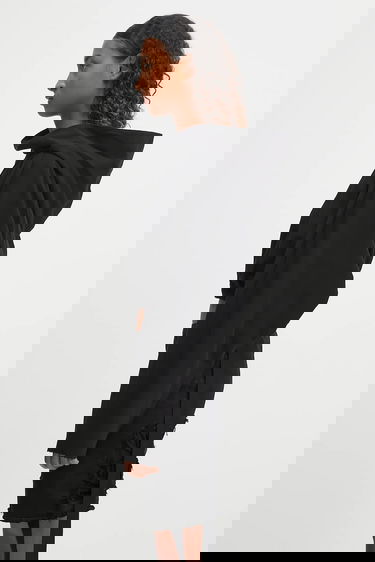 Sweatshirt Rick Owens Rick Owens DRKSHDW Cropped Hooded Tunic Svart | DS02E7236.RIG, 1