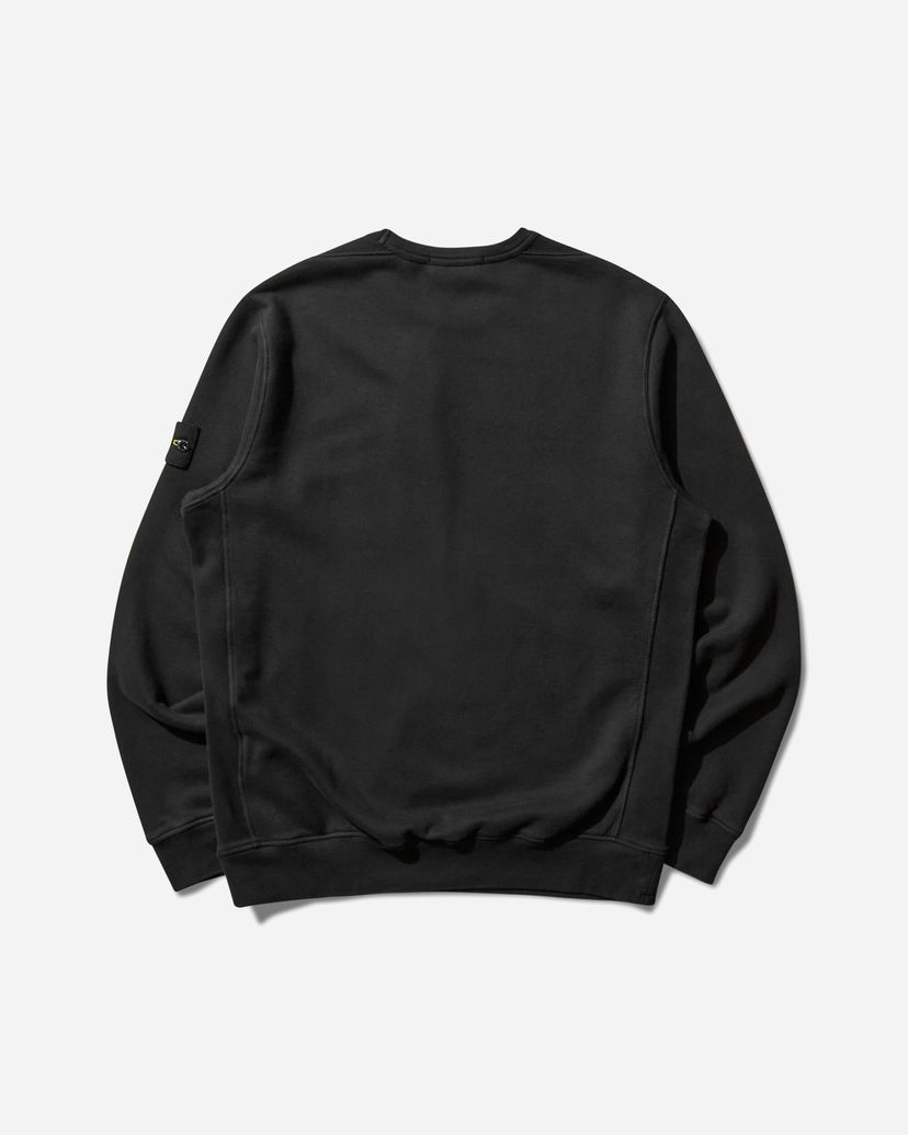 Sweater Stone Island Garment Dyed Crewneck Sweatshirt Svart | K2S15-6100028-S0A20 V0029