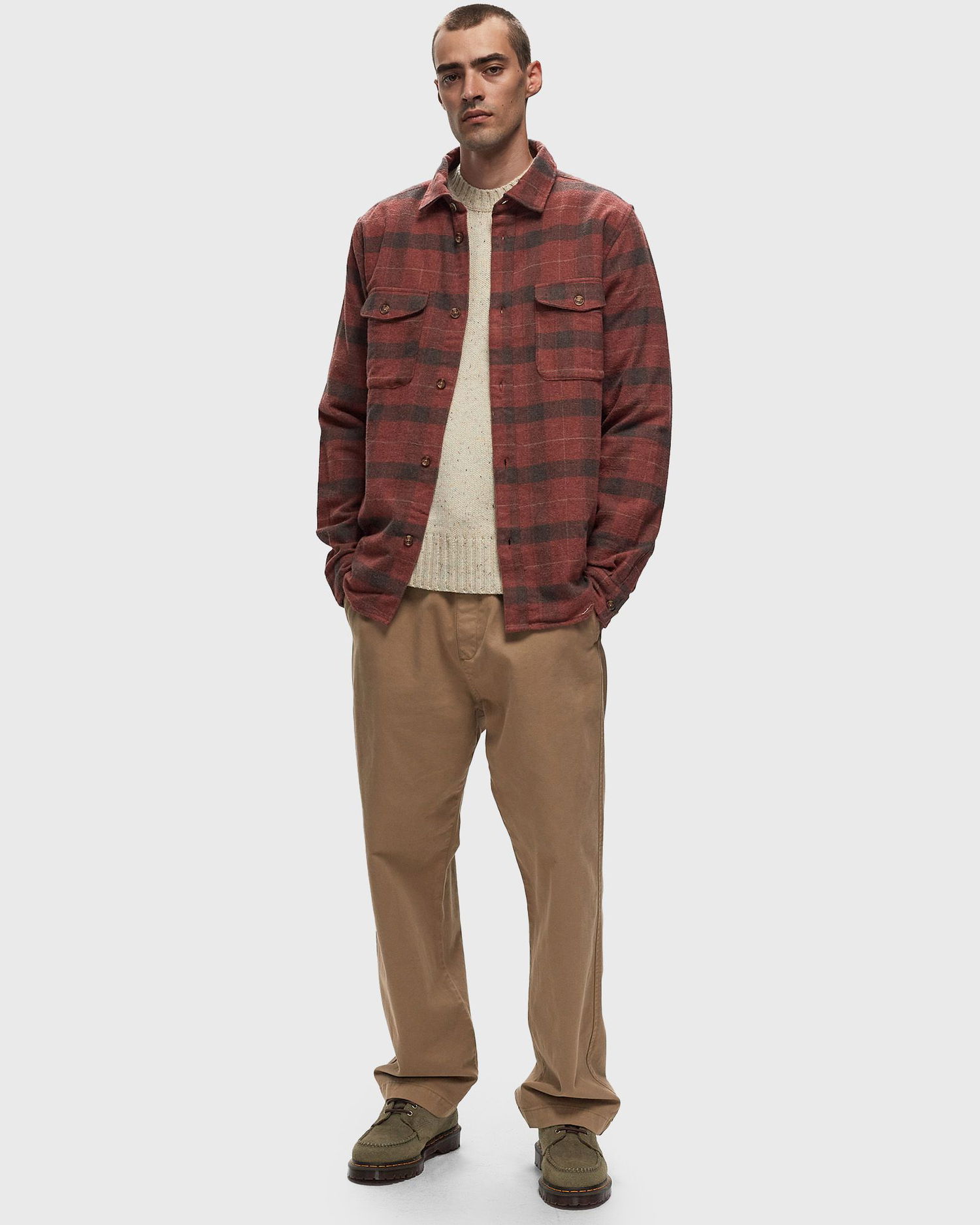 Skjorta Les Deux Flannel Check Shirt Röd | LDM410199-844630, 1