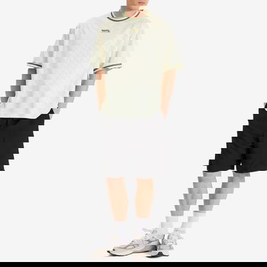 T-shirt MAISON KITSUNÉ Maison Kitsuné Jacquard Flash Fox Oversize T-Shirt Vit | OM00118KJ7021-0170, 4