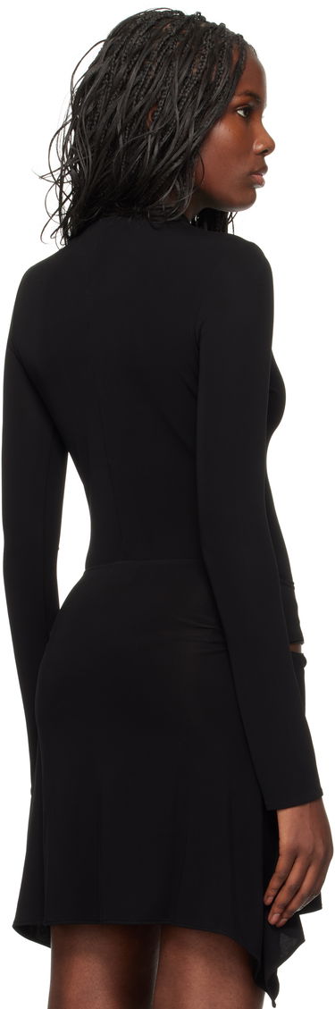 Klä Courrèges Drop Volcano Jersey Bodysuit Svart | 324JBD095JS0145, 2