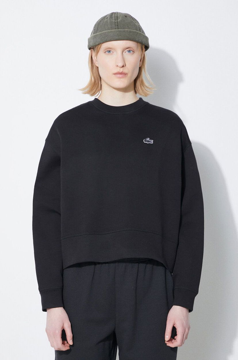Sweatshirt Lacoste Sweatshirt Svart | SF5614
