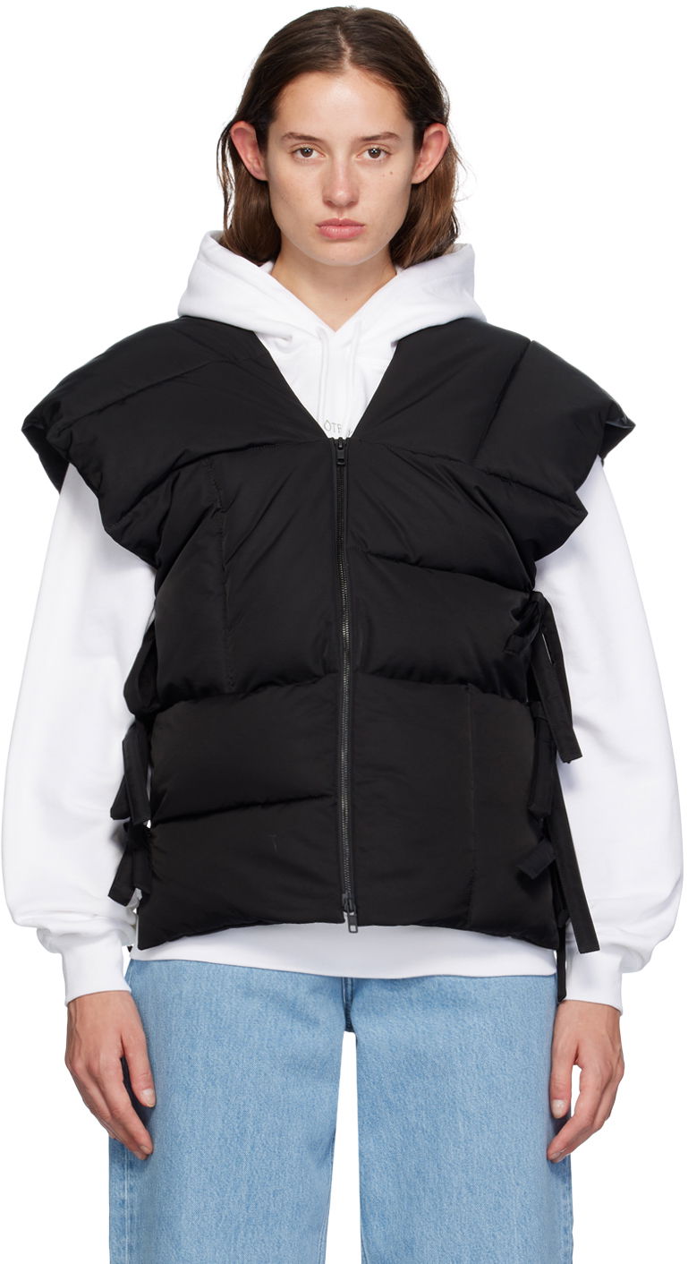 Pufferjacka KENZO Black Paris Sleeveless Puffer Jacket Svart | FE62OU1269CE