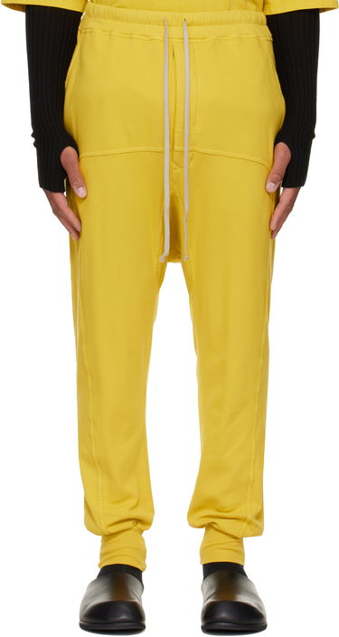 Träningsbyxor Rick Owens DRKSHDW Concordians Drawstring Sweatpants Gul | DU02E7395 JDB, 0