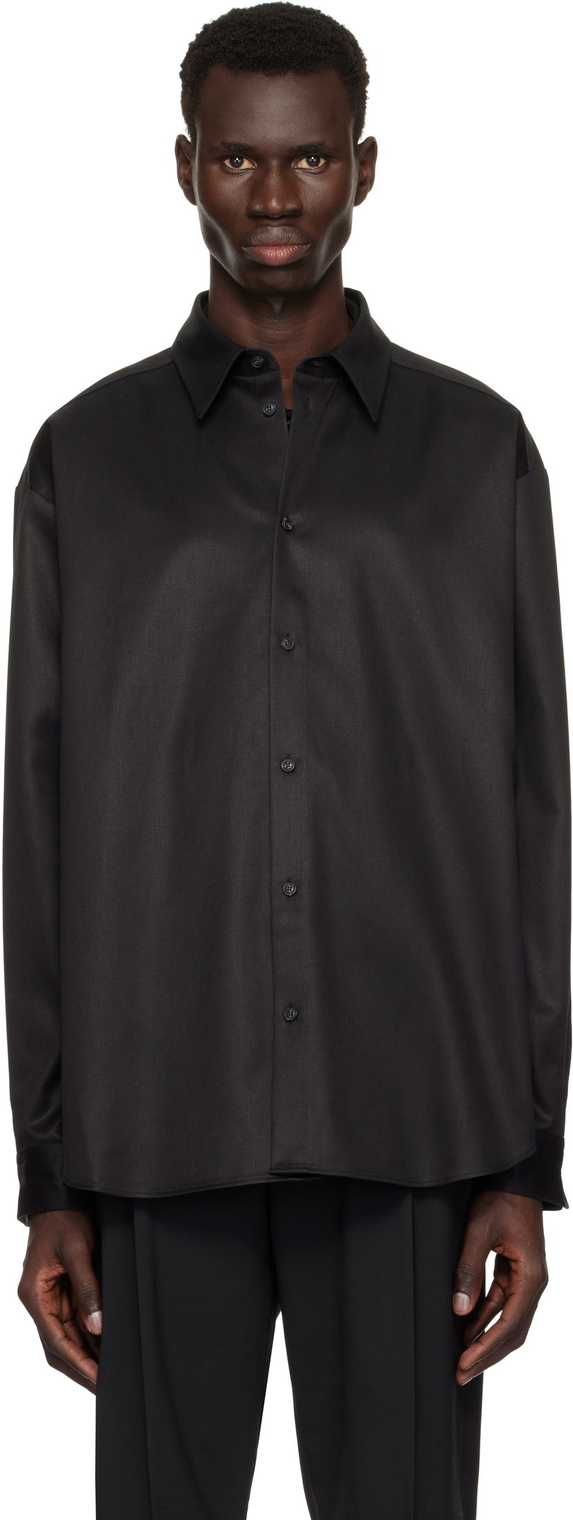 Skjorta BOSS HUGO Twill Shirt Svart | 50534282