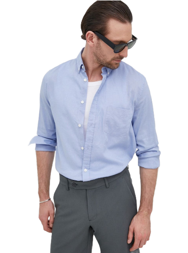 Skjorta Samsoe Samsoe Liam BA Shirt Blå | M20200043