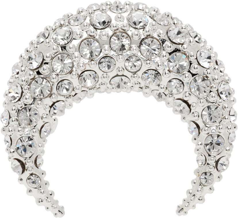Pin Marine Serre Marine Serre Crystal Moon Stud Earring Metallisk | UJW072A RMET0001