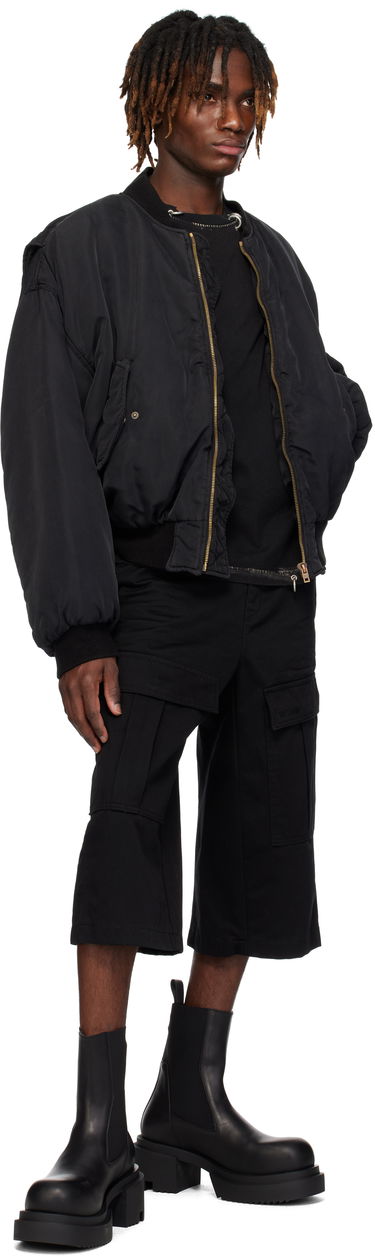 Bomberjacka We11done We11done Curved Bomber Jacket Svart | WD-JP0-25-005-U-BK, 3