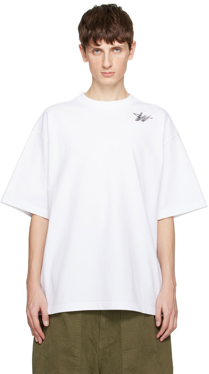 T-shirt We11done We11done Printed T-Shirt Vit | WD-TP6-20-073-U-WH