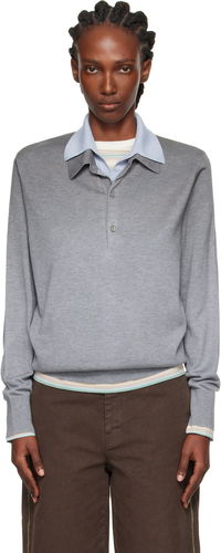 Acne Studios Layered Silk Polo