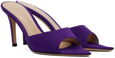 Sneakers och skor Gianvito Rossi Elle 85 Suede Heeled Mules Purpur | G15130.85RIC.CAM, 3