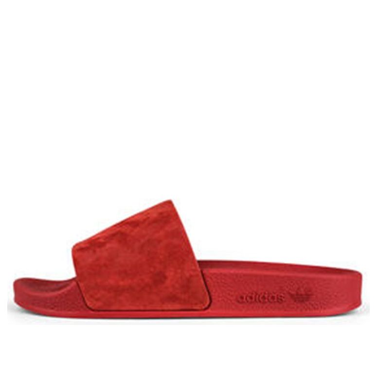 Sneakers och skor adidas Originals adidas Adilette Suede Slide Röd | CM8412