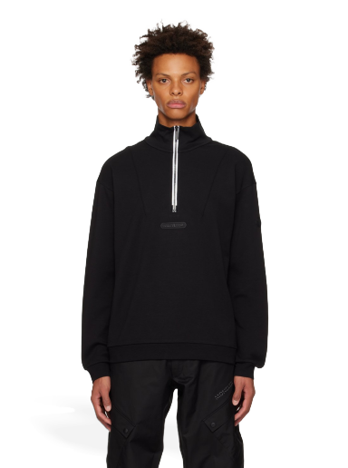 Sweatshirt Moncler Half-Zip Sweatshirt Svart | I10918G00016899W4