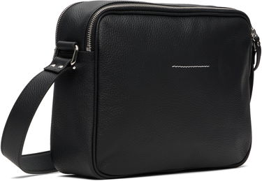 Axelväska Maison Margiela MM6 Maison Margiela Leather Messenger Bag Svart | SB6ZH0025 P8326, 2