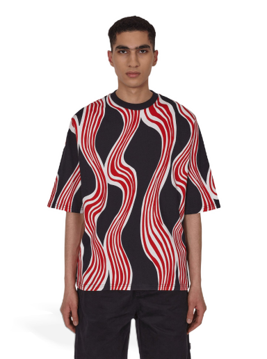 T-shirt Moncler x JW Anderson Printed T-Shirt Svart | H209E8C00003 999