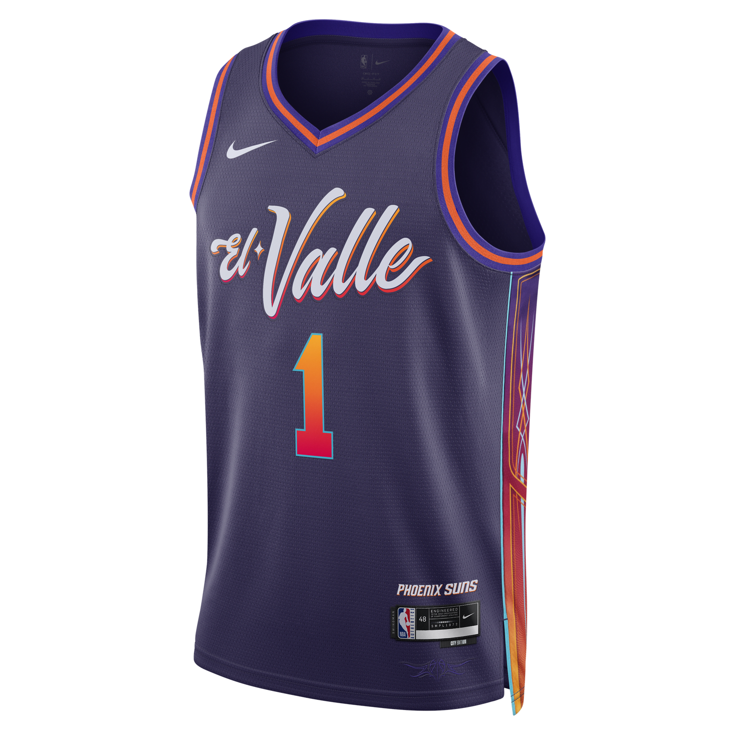 Jersey Nike Dri-FIT NBA Swingman Devin Booker Phoenix Suns City Edition 2023/24 Jersey Purpur | DX8516-537, 1