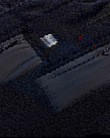 Pufferjacka Martine Rose Oversized Fleece Jacket Mörkblå | 706JT04504, 3