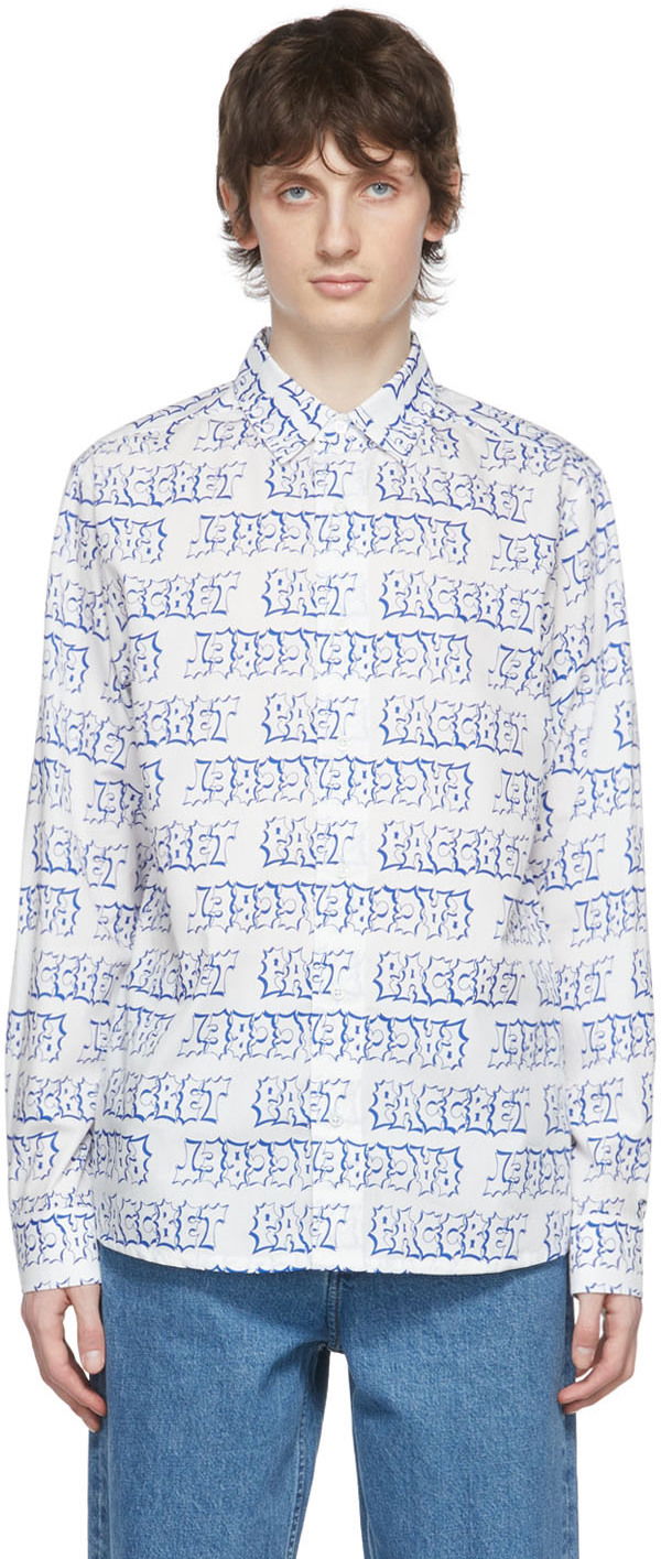 Skjorta PACCBET Rassvet White Cotton Shirt Turkos | PACC10B002