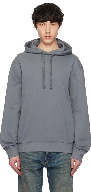 Sweatshirt BOSS Contrast Logo Hoodie Svart | 50486478, 4