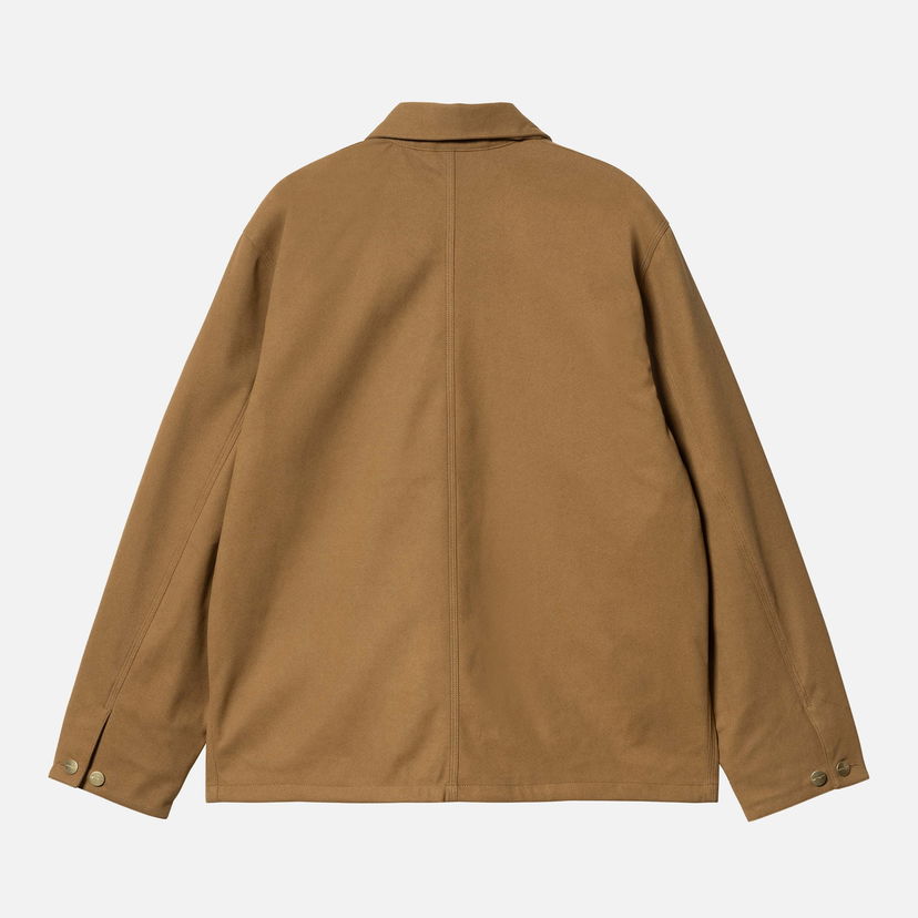 Rockar Carhartt WIP Faux Suede Michigan Coat - Hamilton Brown Brun | I033717-HZXX