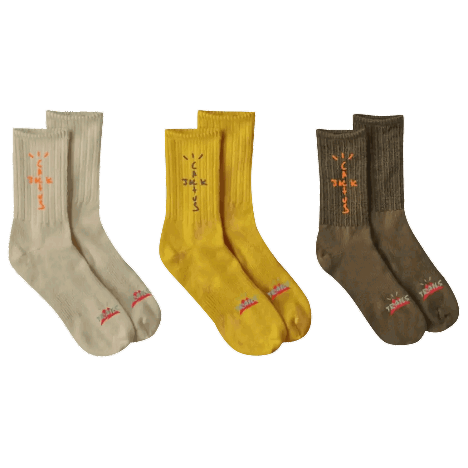 Underkläder och strumpor Cactus Jack by Travis Scott Cactus Trails Hiking Socks Pack Flerfärgad | CJNT AS25 BROW, 0
