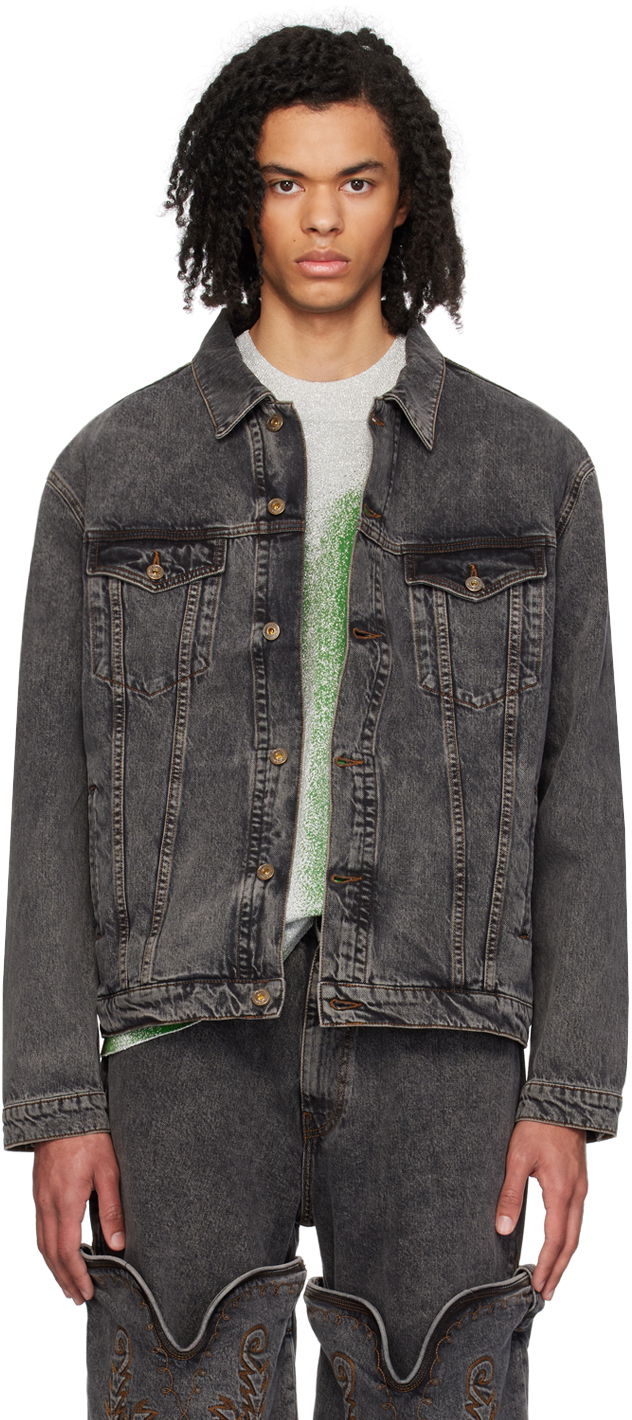 Jacka Y/PROJECT Black Wire Denim Jacket Svart | 207JA001