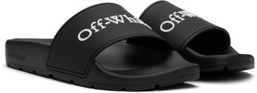 Sneakers och skor Off-White Black Bookish Pool Slides Svart | OWIU001C99MAT0011001, 3