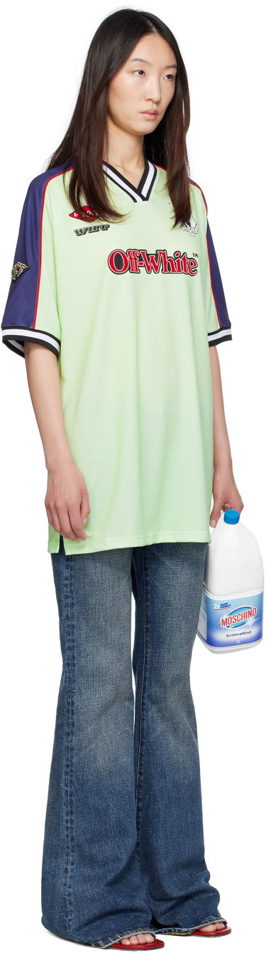 T-shirt Off-White Off-White Soccer T-Shirt Grön | OWDH008S25JER0011427, 1