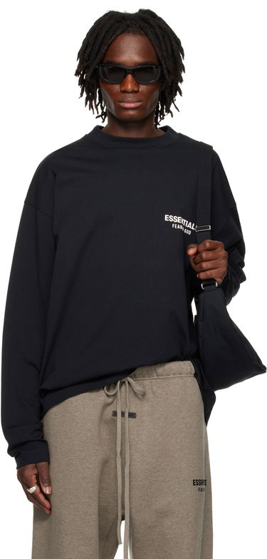 T-shirt Fear of God Fear of God ESSENTIALS Classic Long Sleeve T-Shirt Svart | 125AS254200F, 0