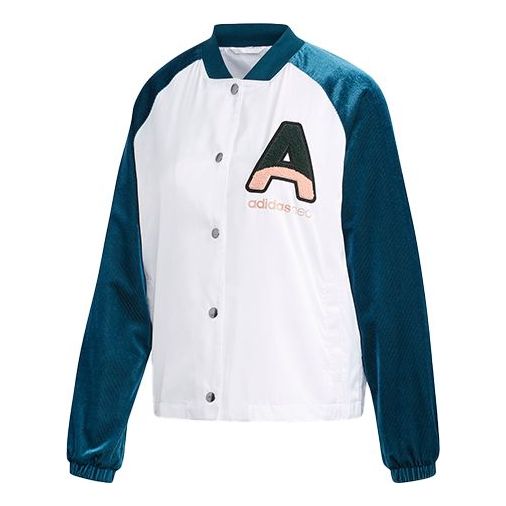 Bomberjacka adidas Originals Neo Letter Printing Women's Jacket Vit | FK6921