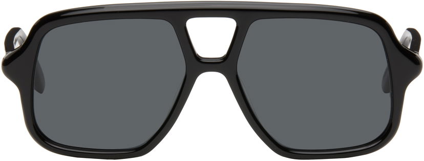 Solglasögon Loewe Loewe Aviator Slim Sunglasses Svart | LW40161UM5401A 840126861204