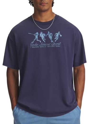 T-shirt Under Armour Athletes Sports Graphic Short Sleeve T-Shirt Mörkblå | 6004936-403, 0