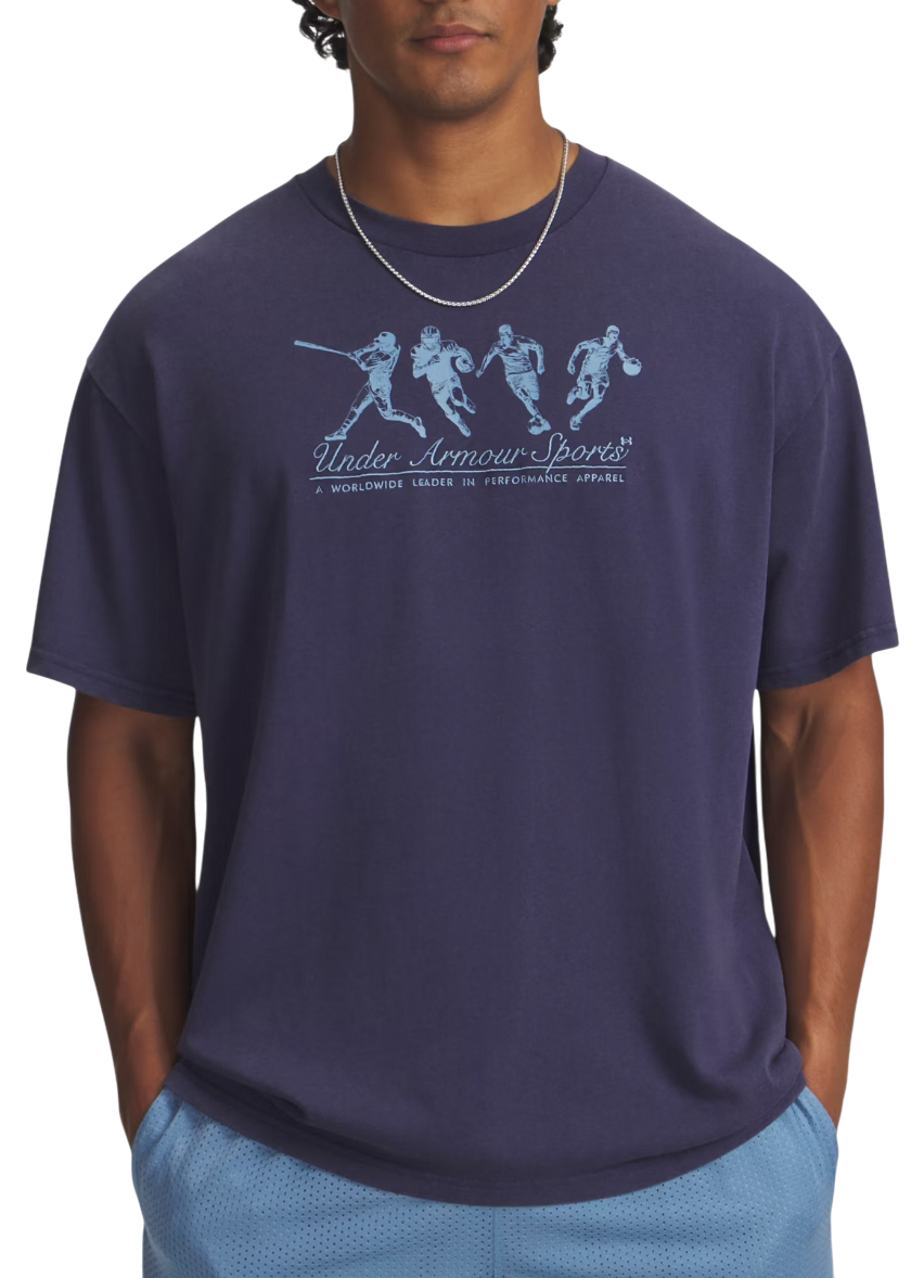 T-shirt Under Armour Athletes Sports Graphic Short Sleeve T-Shirt Mörkblå | 6004936-403, 0