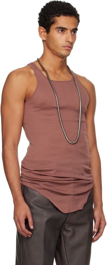 Linne Rick Owens Concordians Basic Rib Tank Top Brun | RU02E1150 MR, 1