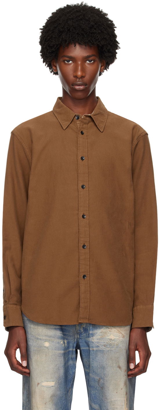 Skjorta rag & bone Rag & Bone Men's Finch Casual Shirt Brun | MBW24FA004CRML
