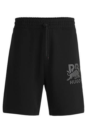 Shorts BOSS HUGO x Red Bull Cotton-Terry Shorts Svart | 50542809
