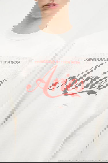 T-shirt Aries Aries Faded Cola LS Tee Long Sleeve T-Shirt Vit | AR6265203, 3